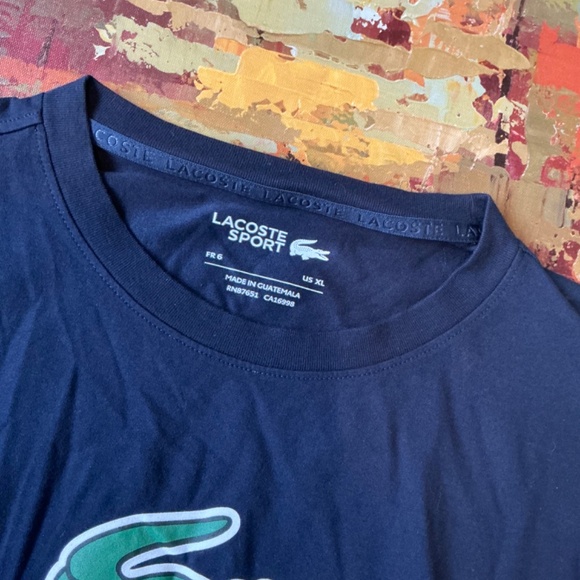 LACOSTE - NWOT Sport Ultra Dry Logo Tee (50% off when bundled) - Picture 4 of 8